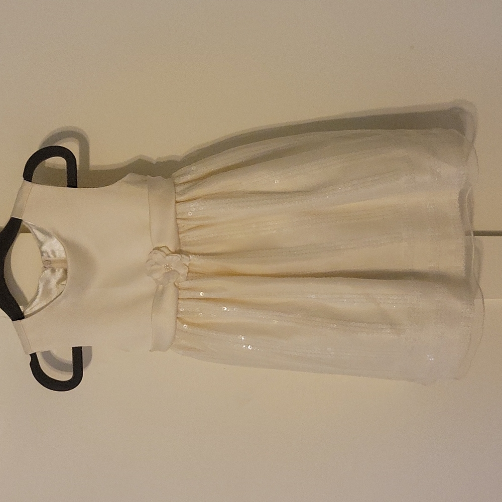 Satin and sequin toddler dress